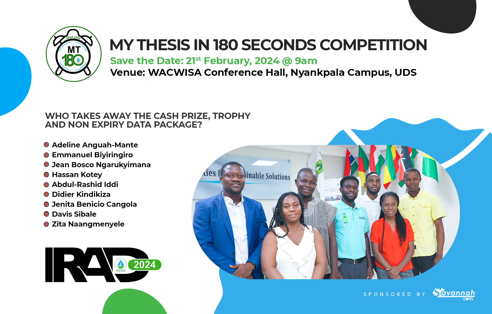 You are currently viewing Savannah Communications Presents “My Thesis in 180 Seconds” in partnership with WACWISA